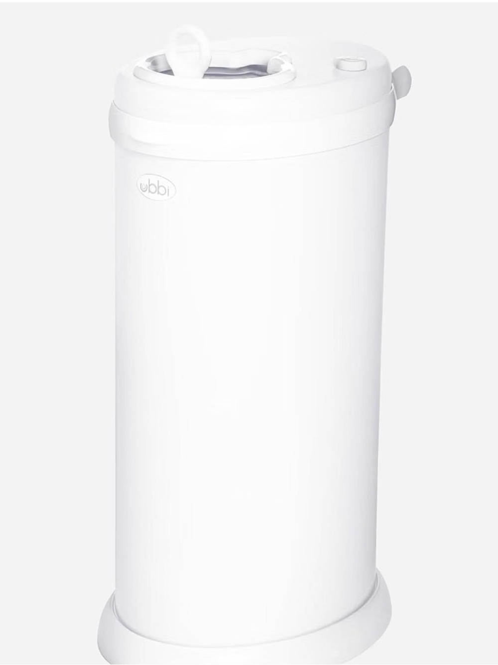 Ubbi White Diaper Pail - Odor-Control Nursery Bin